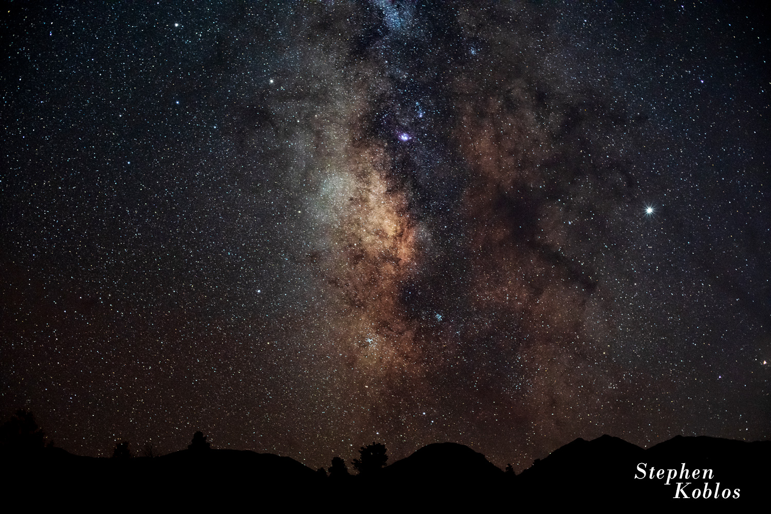 Milky Way above the San Isabel National Forest.   Limited Edition of 100
